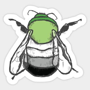 Aromantic Bee Sticker